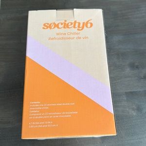 NWOT Society 6 Wine Chiller